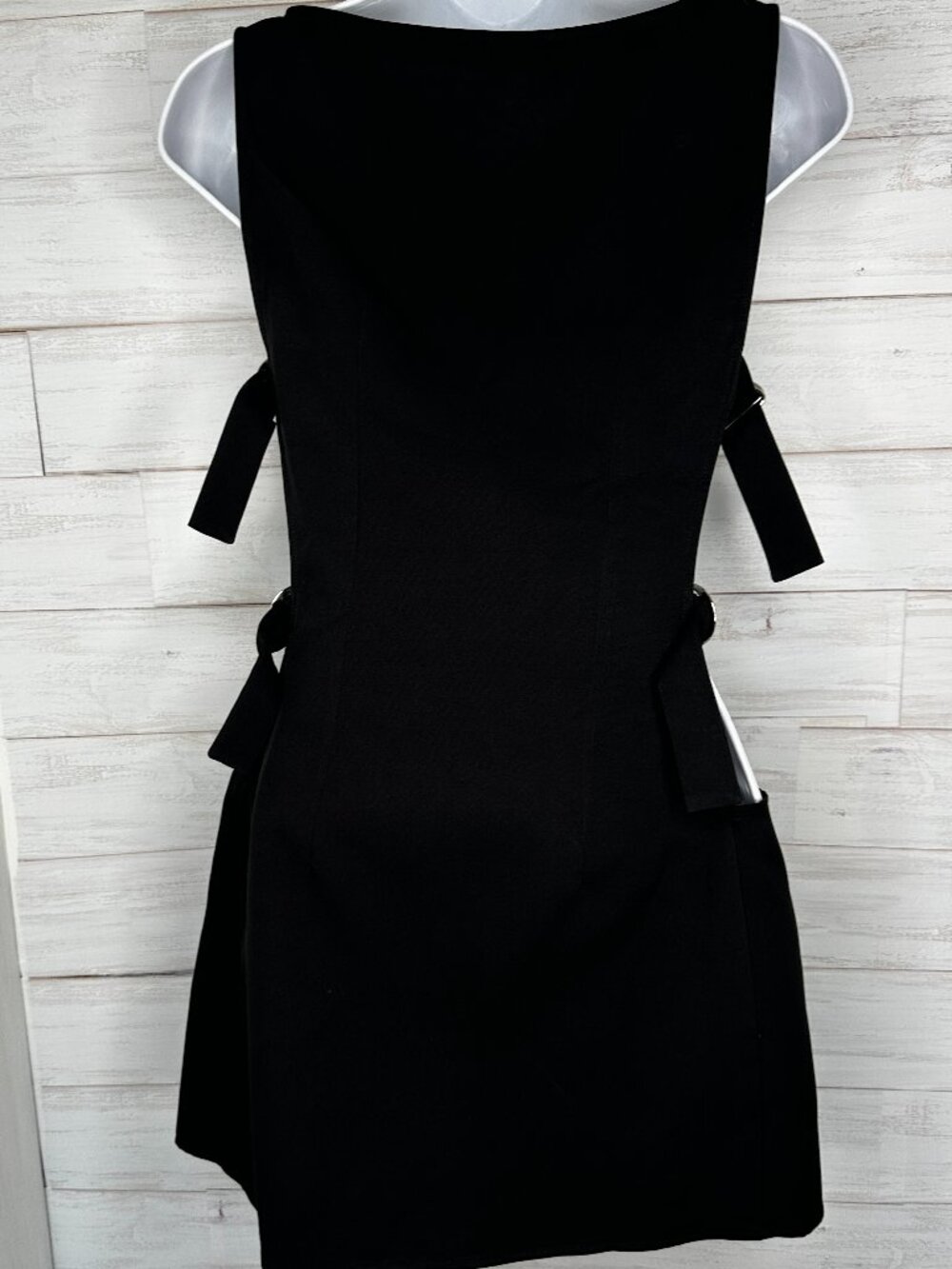 Peppermayo Exclusive Cherish You Buckle Mini Dress in Shadow Size 2 - Picture 3 of 10